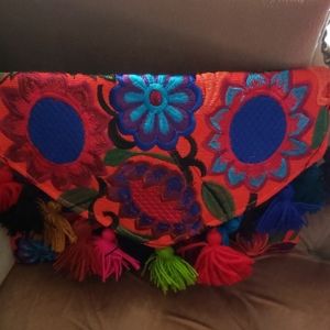 Floral Handmade Mayan Crossbody